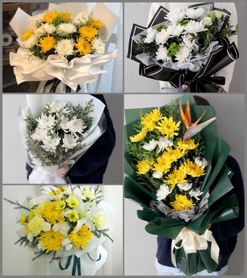 广东江门市开平市百合镇茅溪村白事花束代送